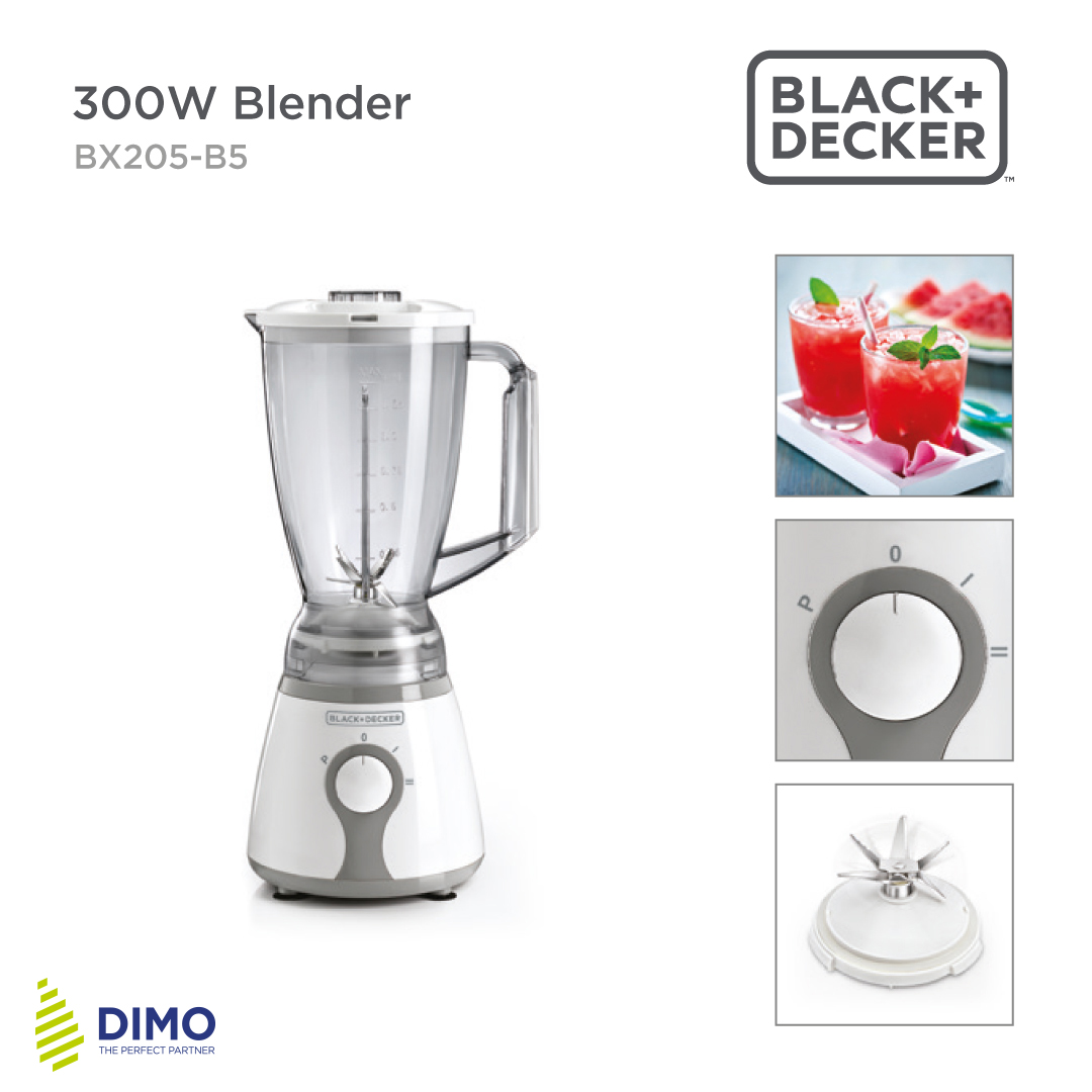 Black and Decker 400W Blender with Grinder & Chopper