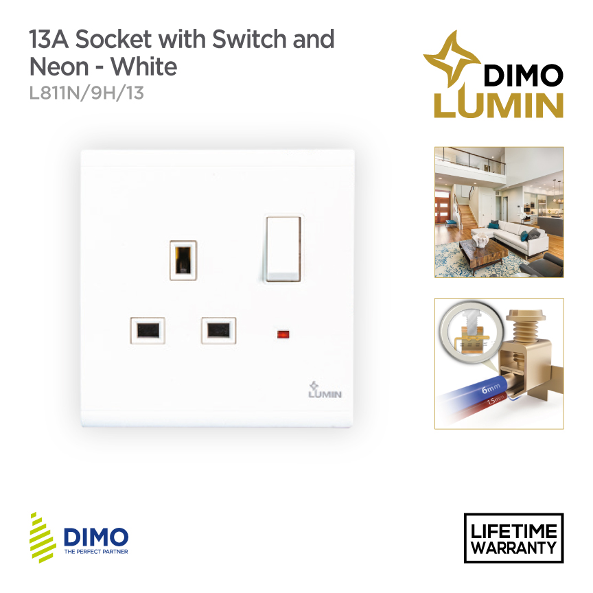 DIMO Lumin Double USB Charger – White