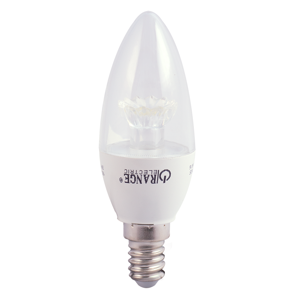 3Watt E14 3000K Clear Candle Light