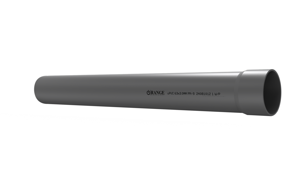 63mm / 2″ uPVC Pressure Pipe PNT9 SS