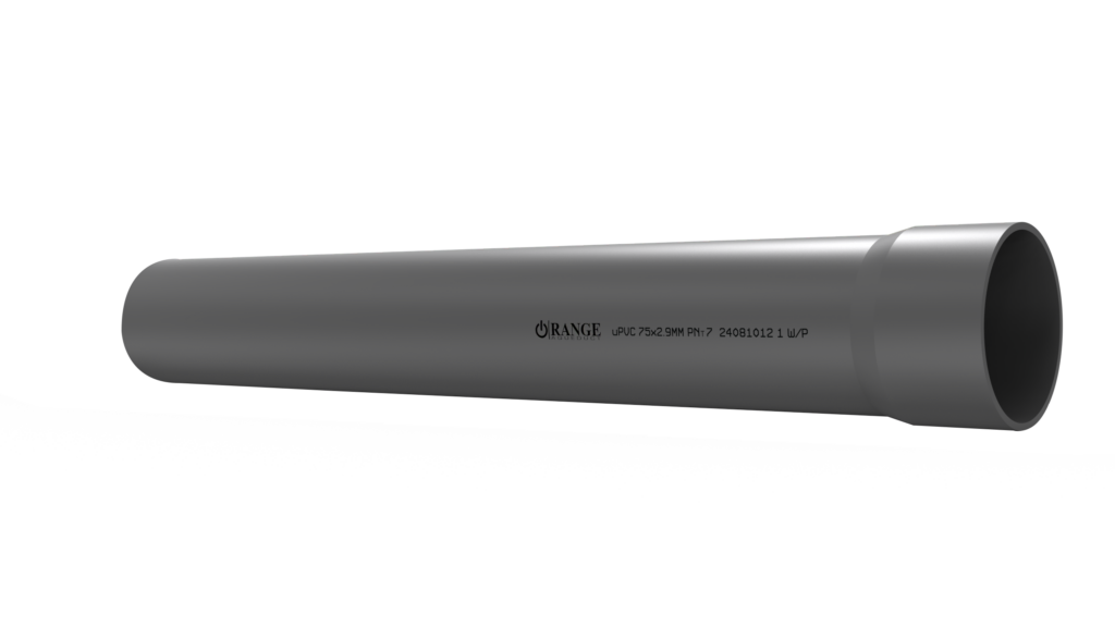 75mm / 1 1/2″ uPVC Pressure Pipe PNT7 SS