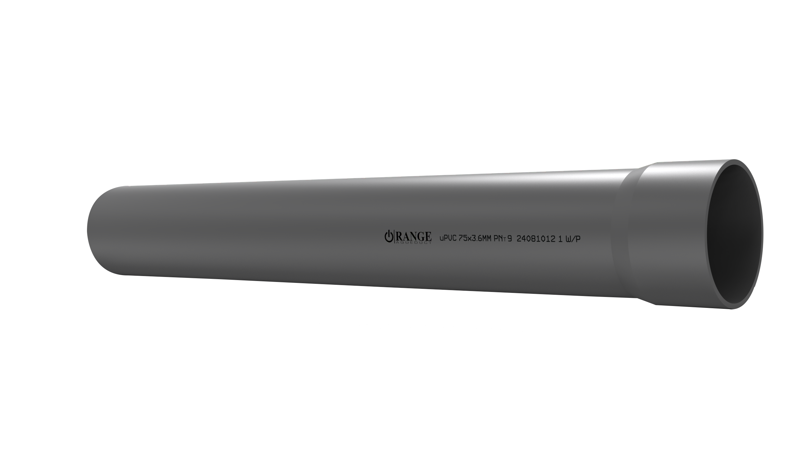 75mm / 1 1/2" uPVC Pressure Pipe PNT9 SS