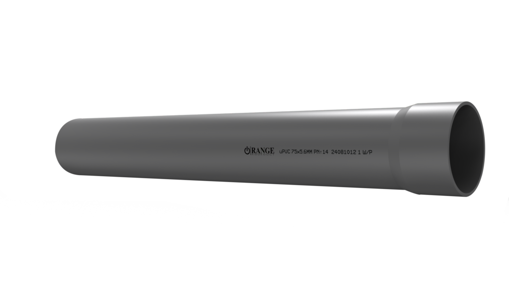 75mm / 1 1/2″ uPVC Pressure Pipe PNT14 SS