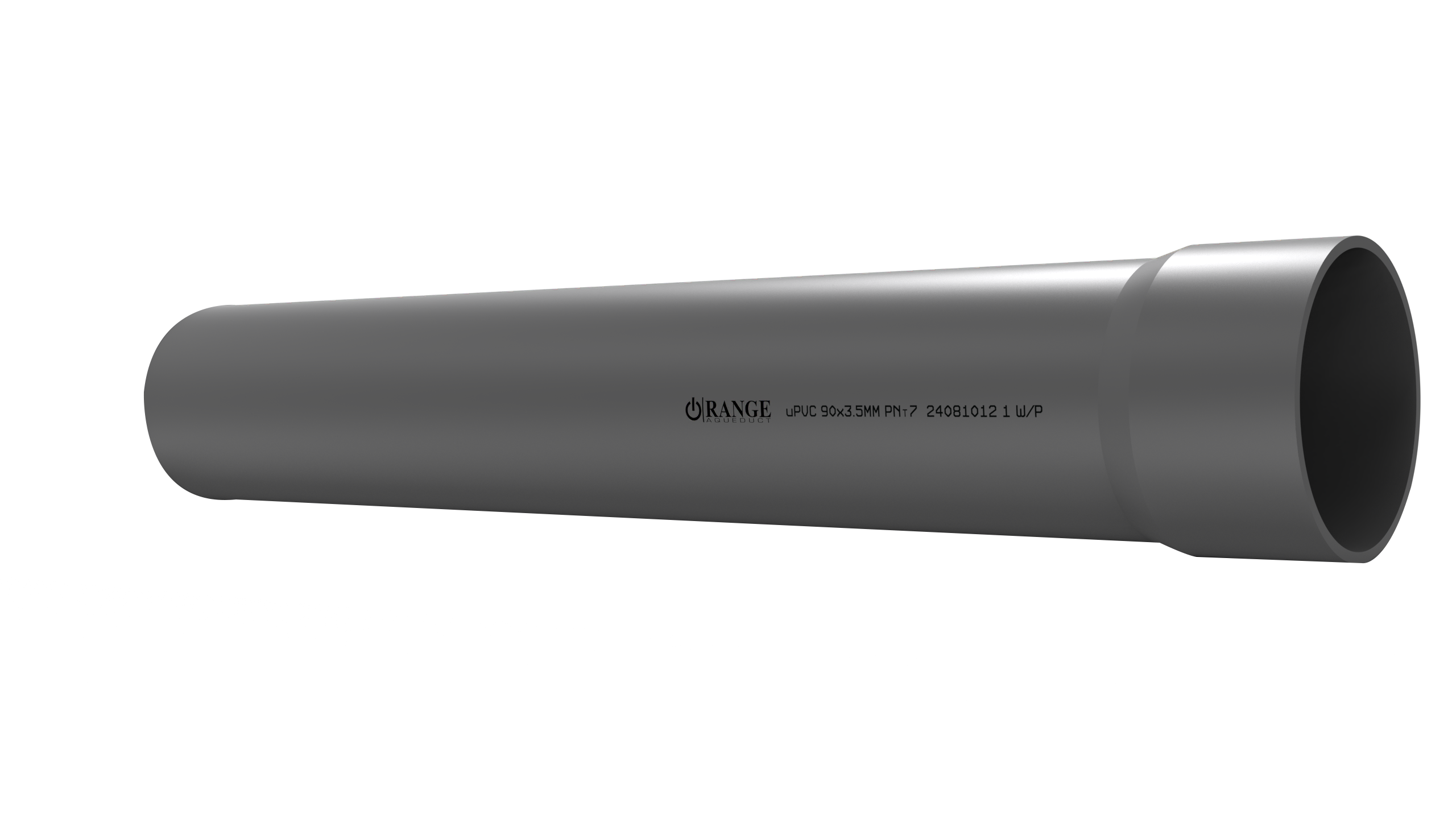 90mm / 3" uPVC Pressure Pipe PNT7 SS