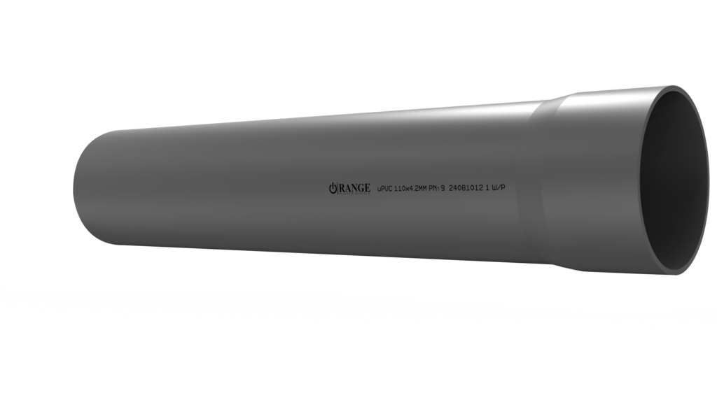 110mm / 4″ uPVC Pressure Pipe PNT9 SS