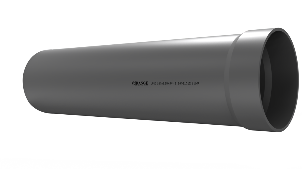 225mm / 8″ uPVC Pressure Pipe PNT9 SS