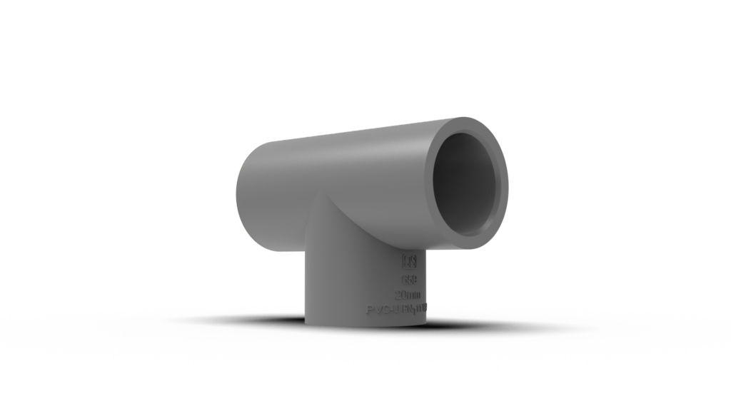 20mm / 1/2″  uPVC Equal Tee PNT 14