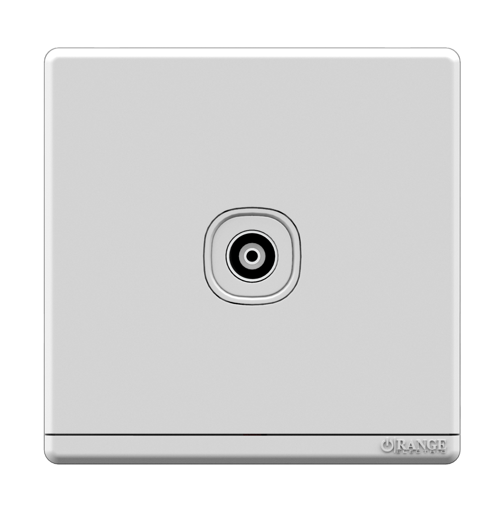 ODESSA 1Gang TV Co-Axial Outlet (75Ohm) White
