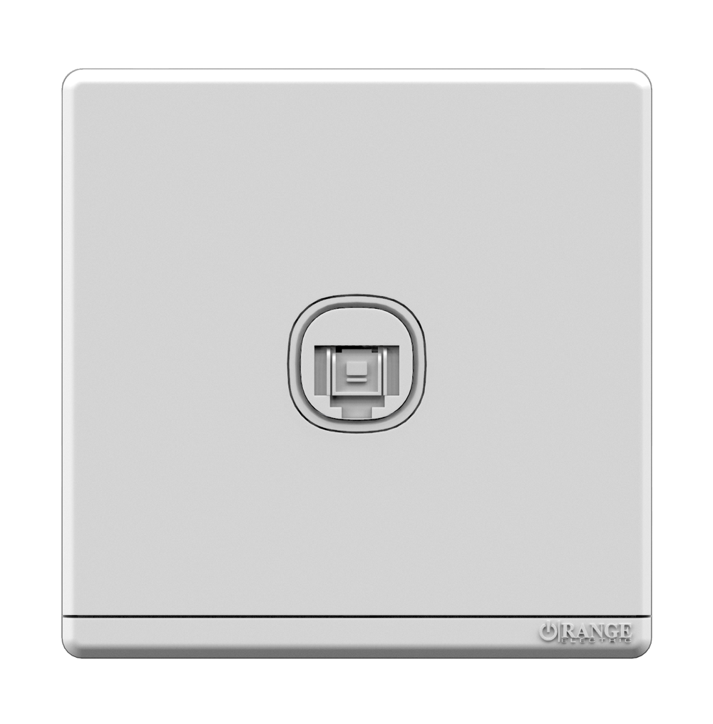 ODESSA 1Gang 8Wire 8Contact Telephone/Data Outlet White