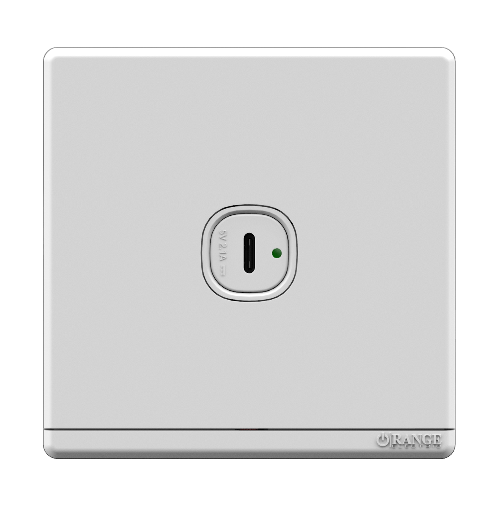 ODESSA 2.1Amp. 2Gang Type-A USB Charger Outlet White