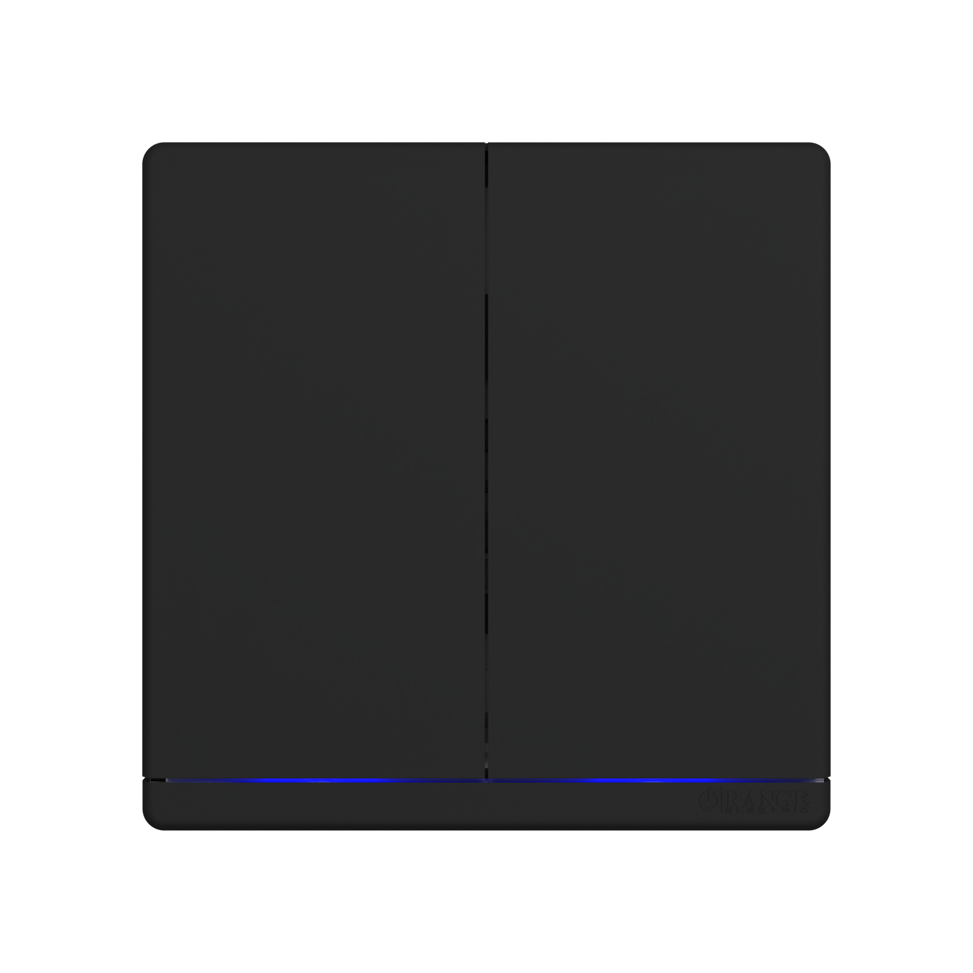 ODESSA 16AX 250V 2Gang 1Way Switch with Indicator Black Matte
