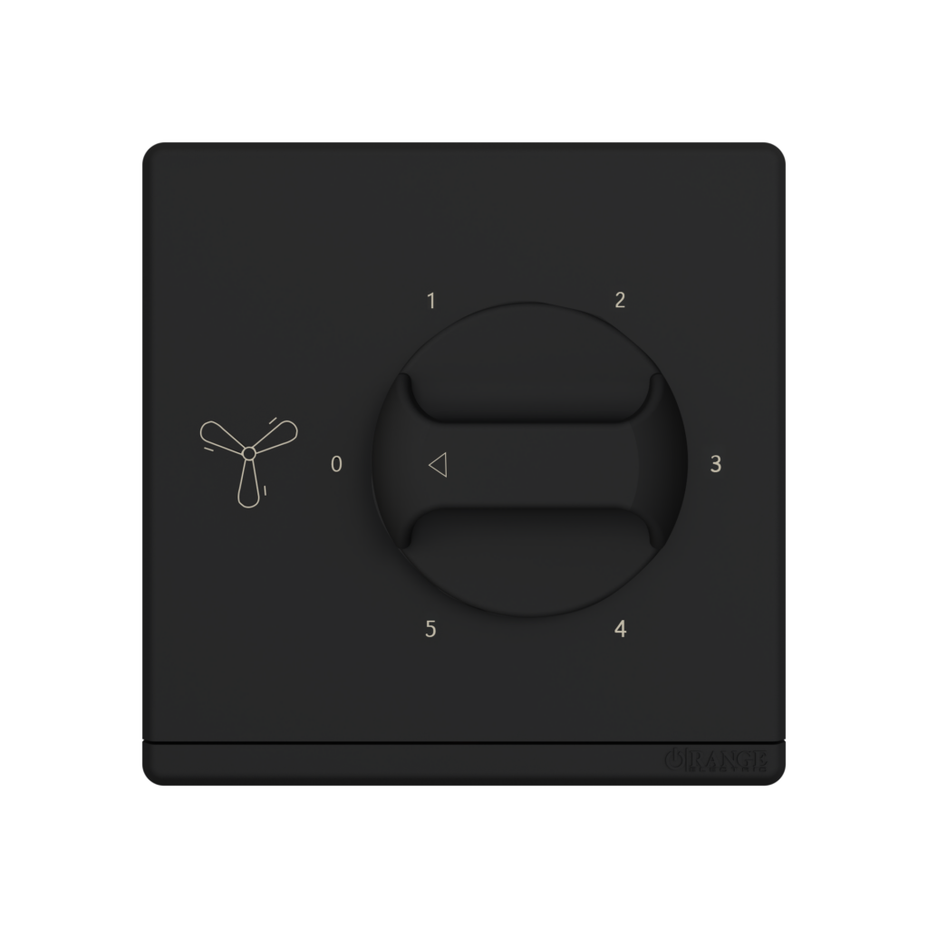 ODESSA 90Watt 5Step Fan Speed Controller Black Matte