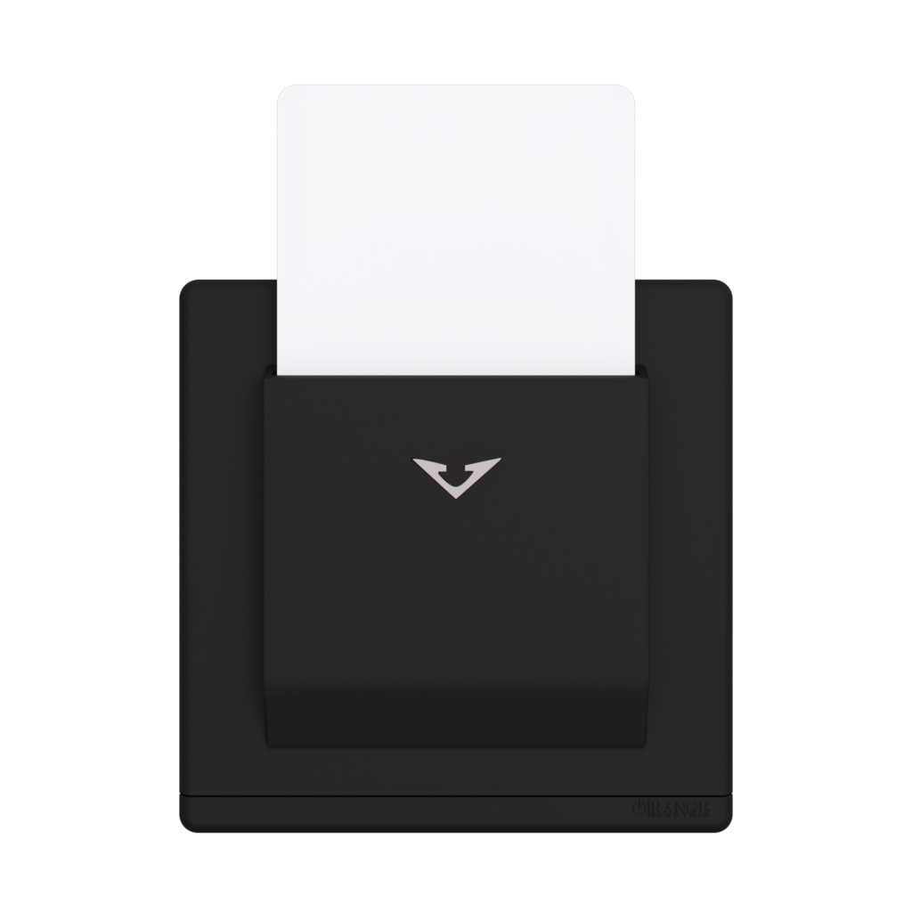 ODESSA 25Amp. 250V Electronic Key Card Switch Black Matte
