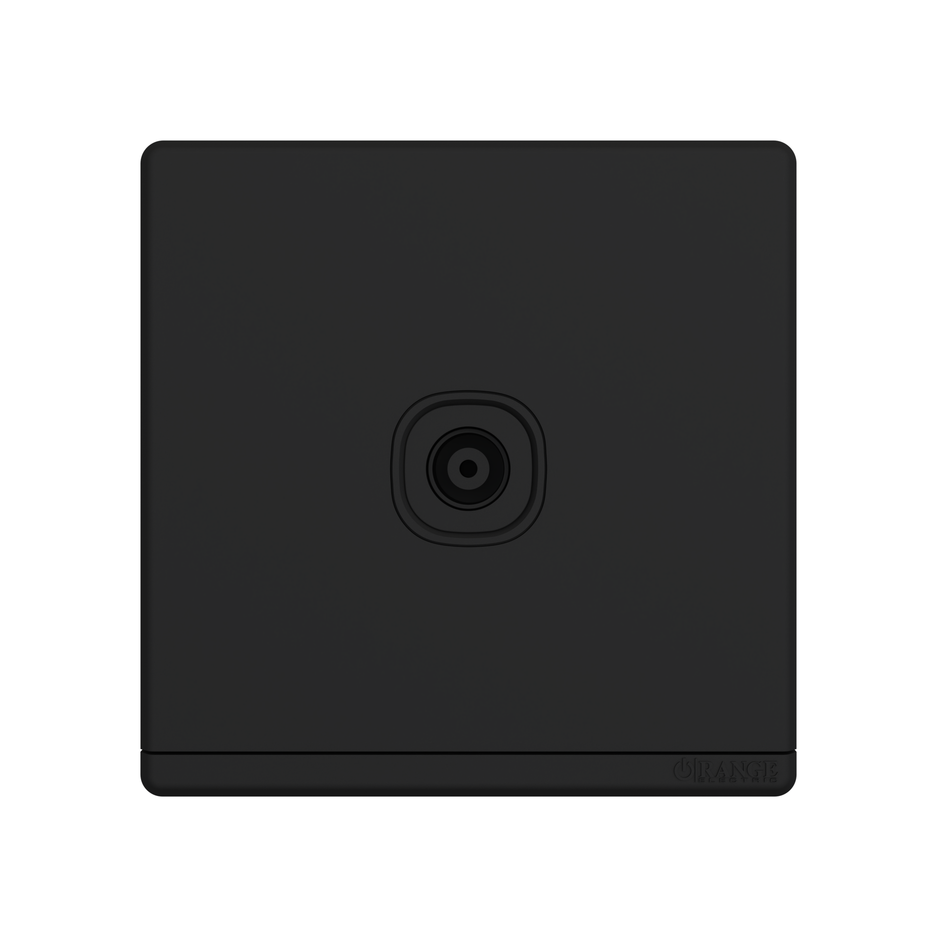 ODESSA 1Gang TV Co-Axial Outlet (75Ohm) Black Matte