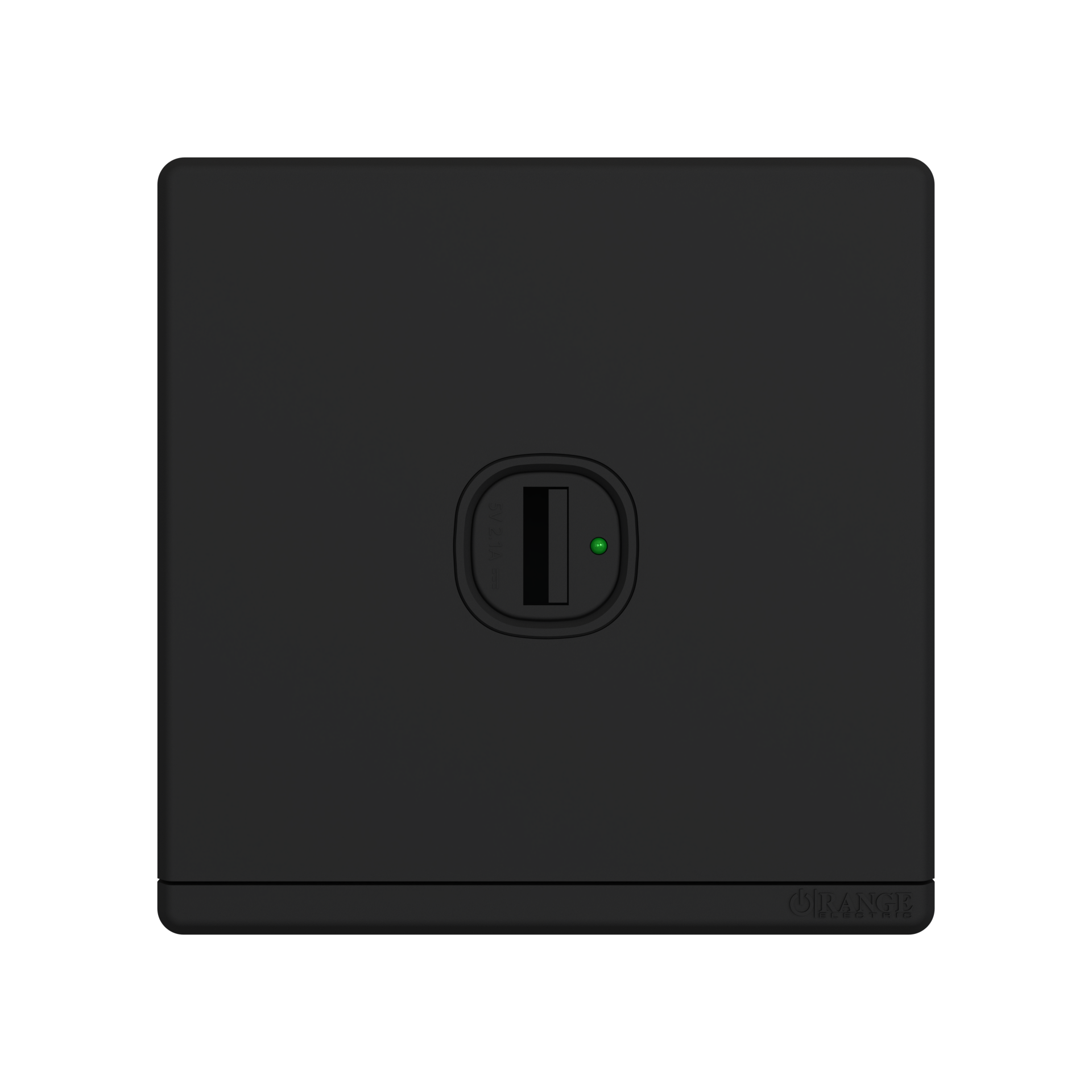ODESSA 2.1Amp. 1Gang Type-A USB Charger Outlet Black Matte
