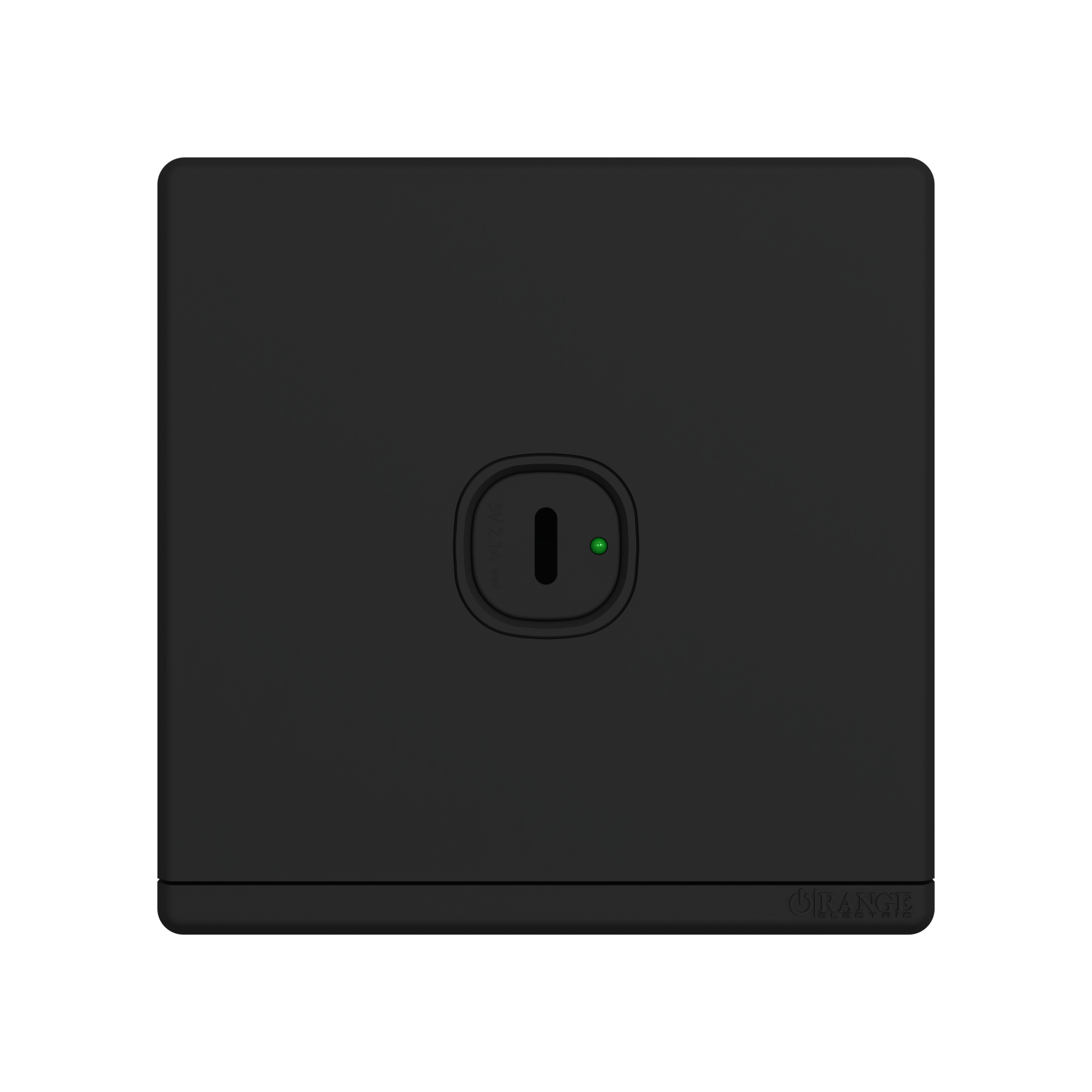 ODESSA 2.1Amp. 1Gang Type-C USB Charger Outlet Black Matte