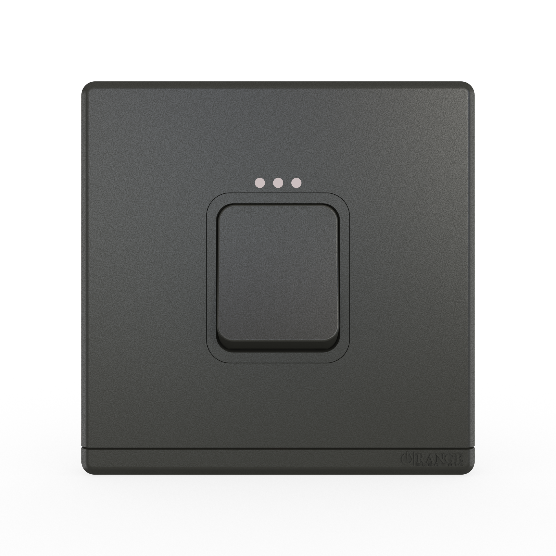 ODESSA 45AX 250V Double Pole Switch with Indicator (3x3) with Earth Strap Pearl Gunmetal