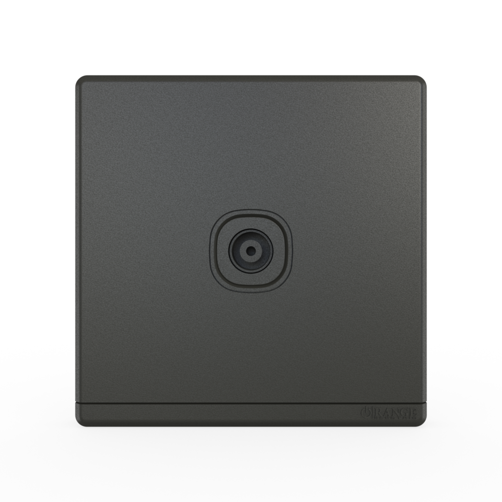 ODESSA 1Gang TV Co-Axial Outlet (75Ohm) Pearl Gunmetal
