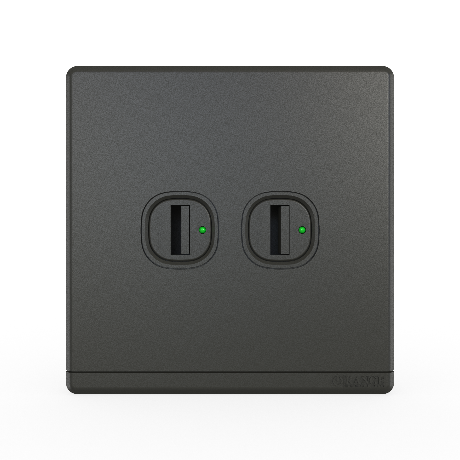 ODESSA 2.1Amp. 2Gang Type-A USB Charger Outlet Pearl Gunmetal