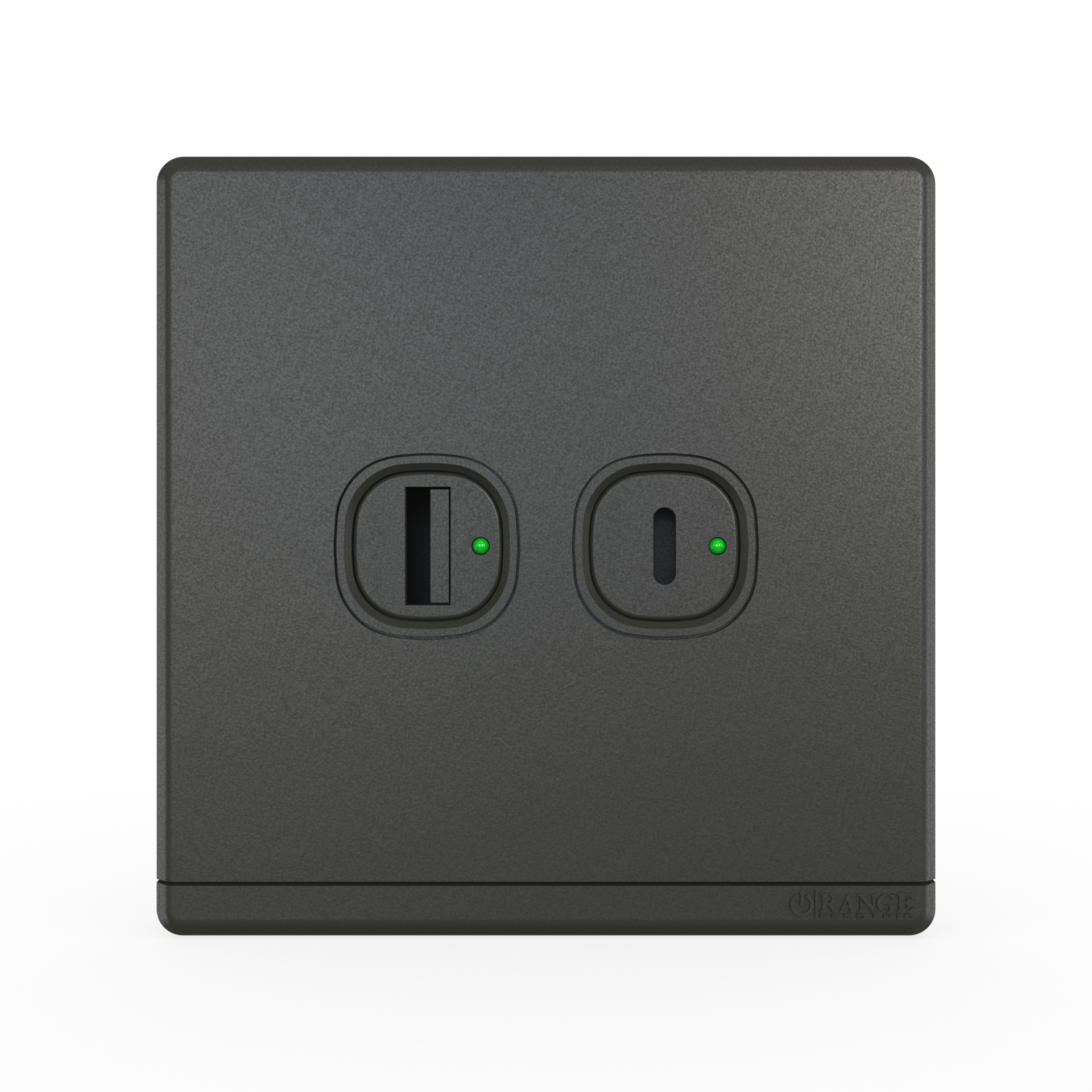 ODESSA 2.1Amp. Type-A + Type-C USB Charger Outlet Pearl Gunmetal