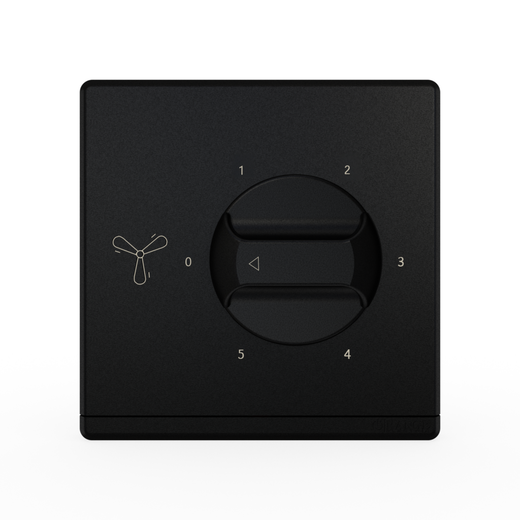 ODESSA 90Watt 5Step Fan Speed Controller Pearl Black