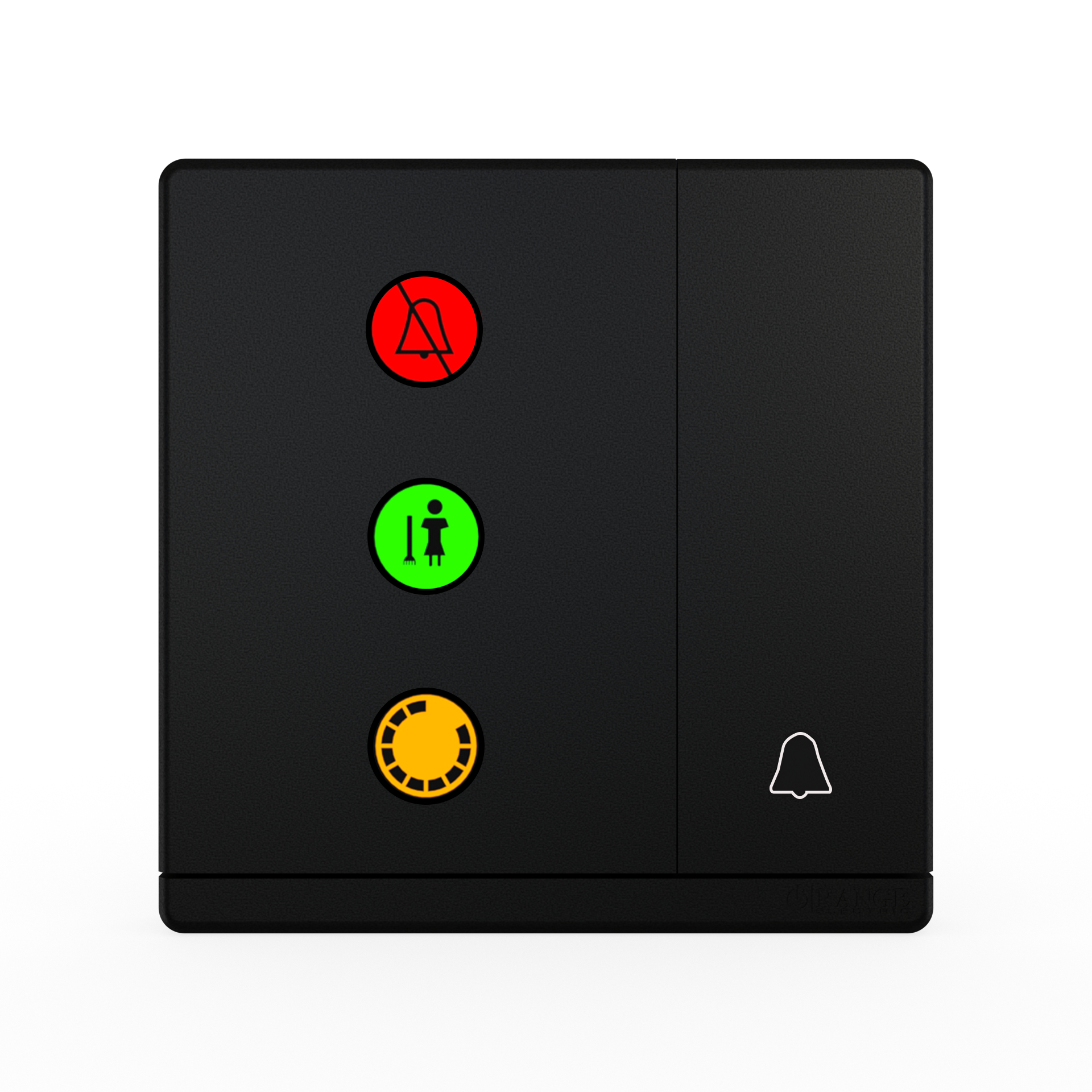 ODESSA 10AX 250V DND Outdoor Switch Pearl Black