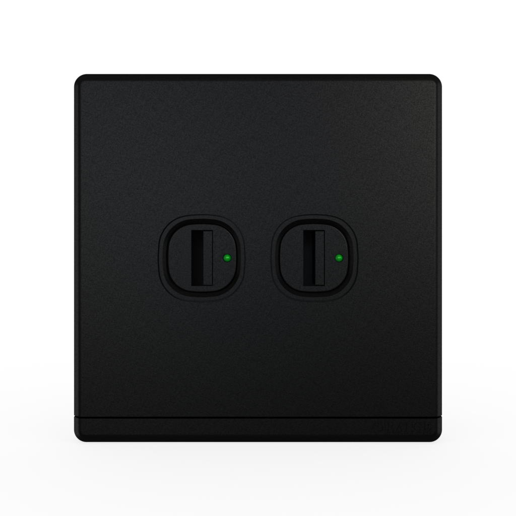 ODESSA 2.1Amp. 2Gang Type-A USB Charger Outlet Pearl Black