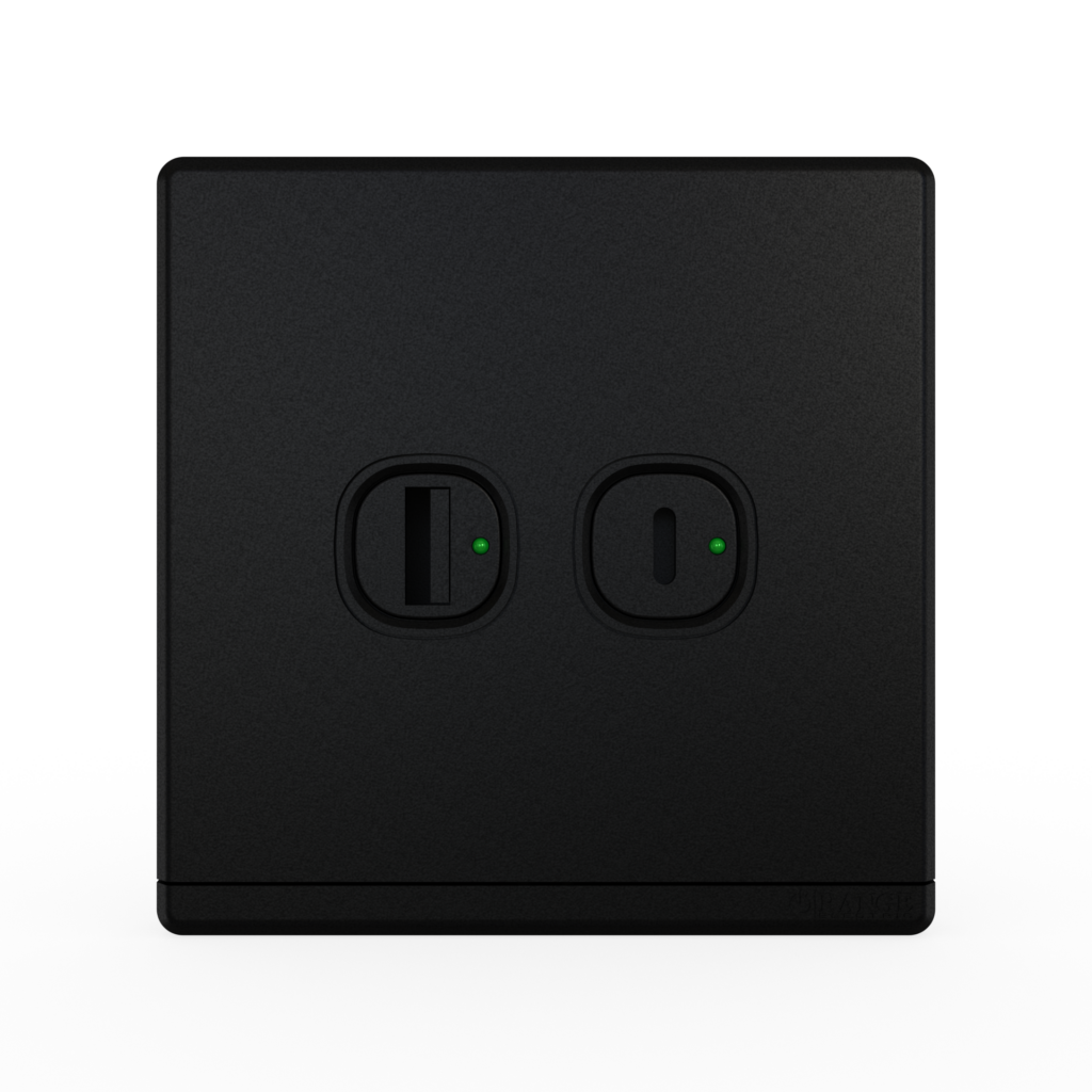 ODESSA 2.1Amp. Type-A + Type-C USB Charger Outlet Pearl Black