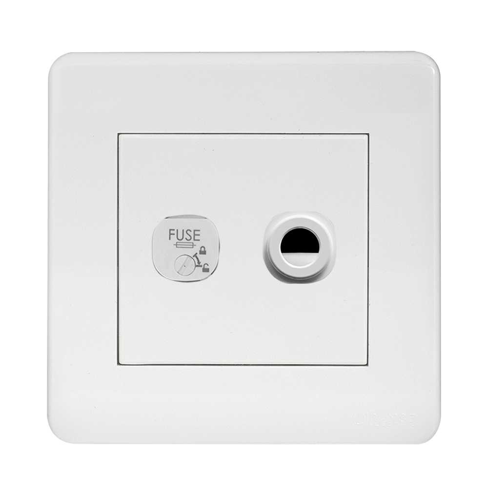 SCINTILLA 1Gang 13Amp Fused Flex Outlet White with White Surround