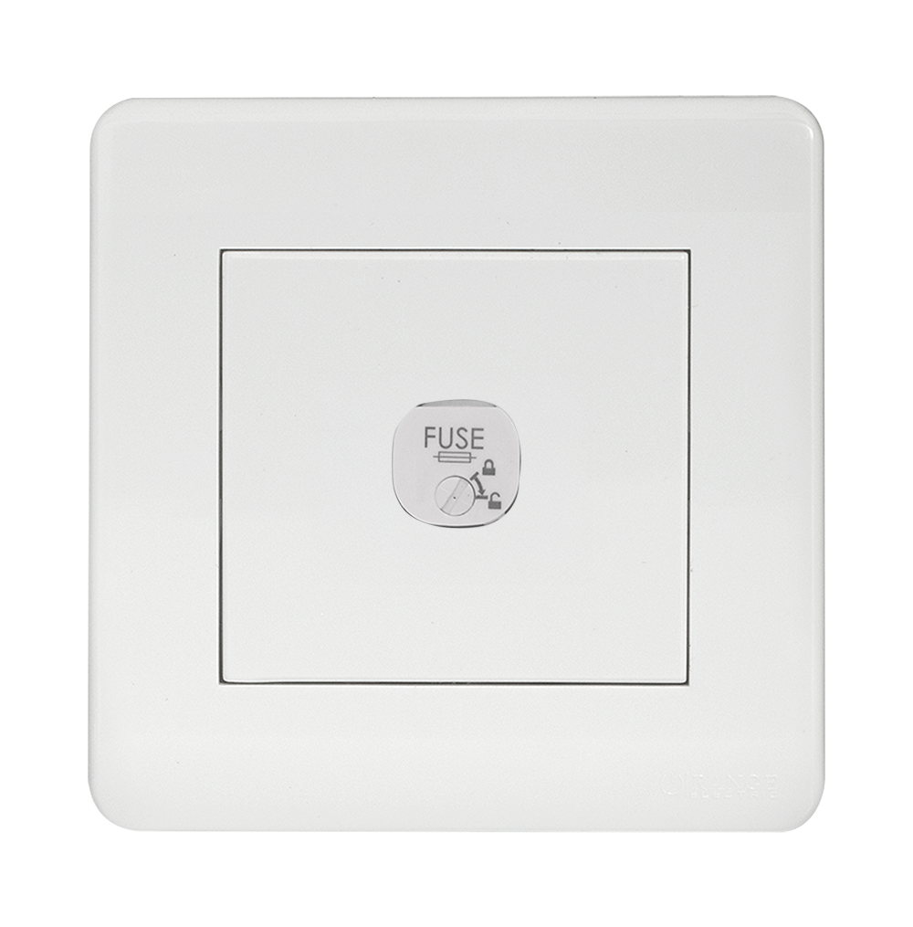 SCINTILLA 1Gang 13Amp. Fused Unit White with White Surround