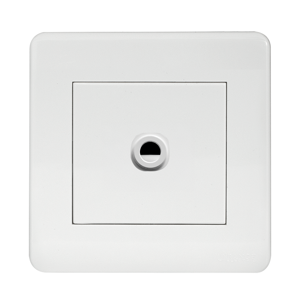 SCINTILLA 1Gang 25Amp Flex Outlet White with White Surround