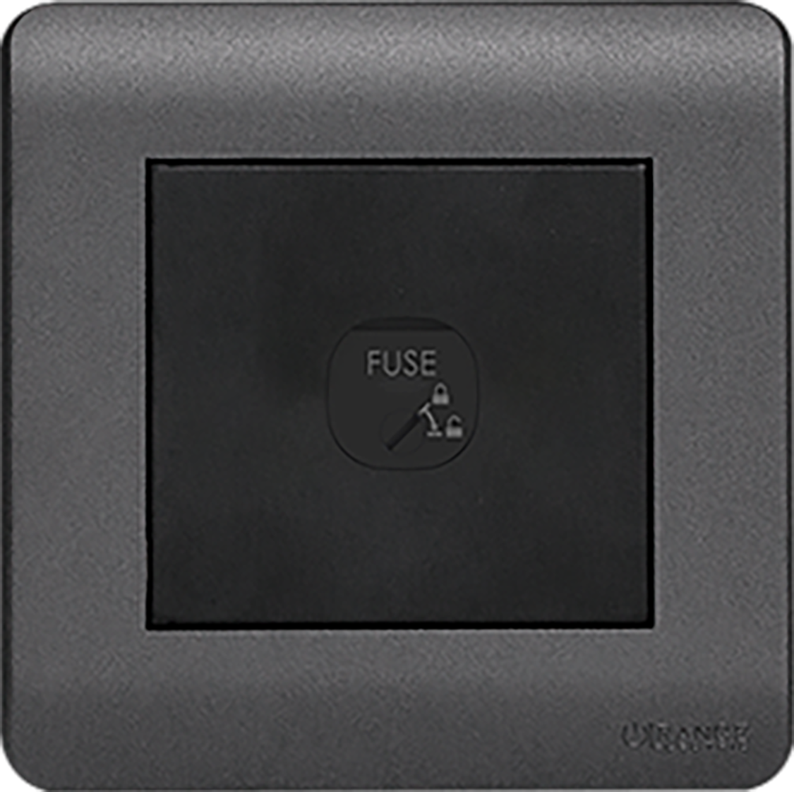 SCINTILLA 1Gang 13Amp. Fused Unit B/Matte with GM/Matte Surround