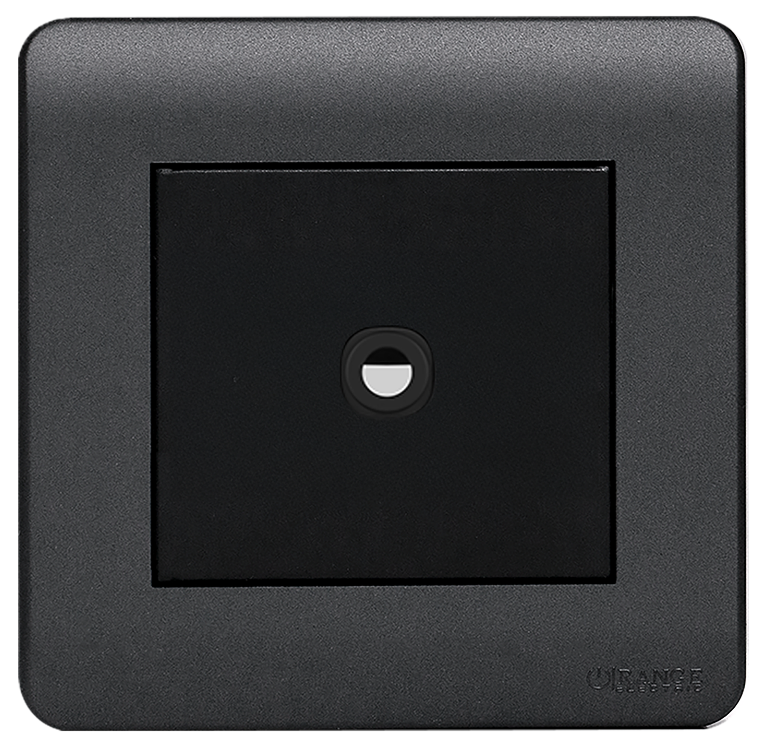 SCINTILLA 1Gang 25Amp Flex Outlet B/Matte with GM/Matte Surround