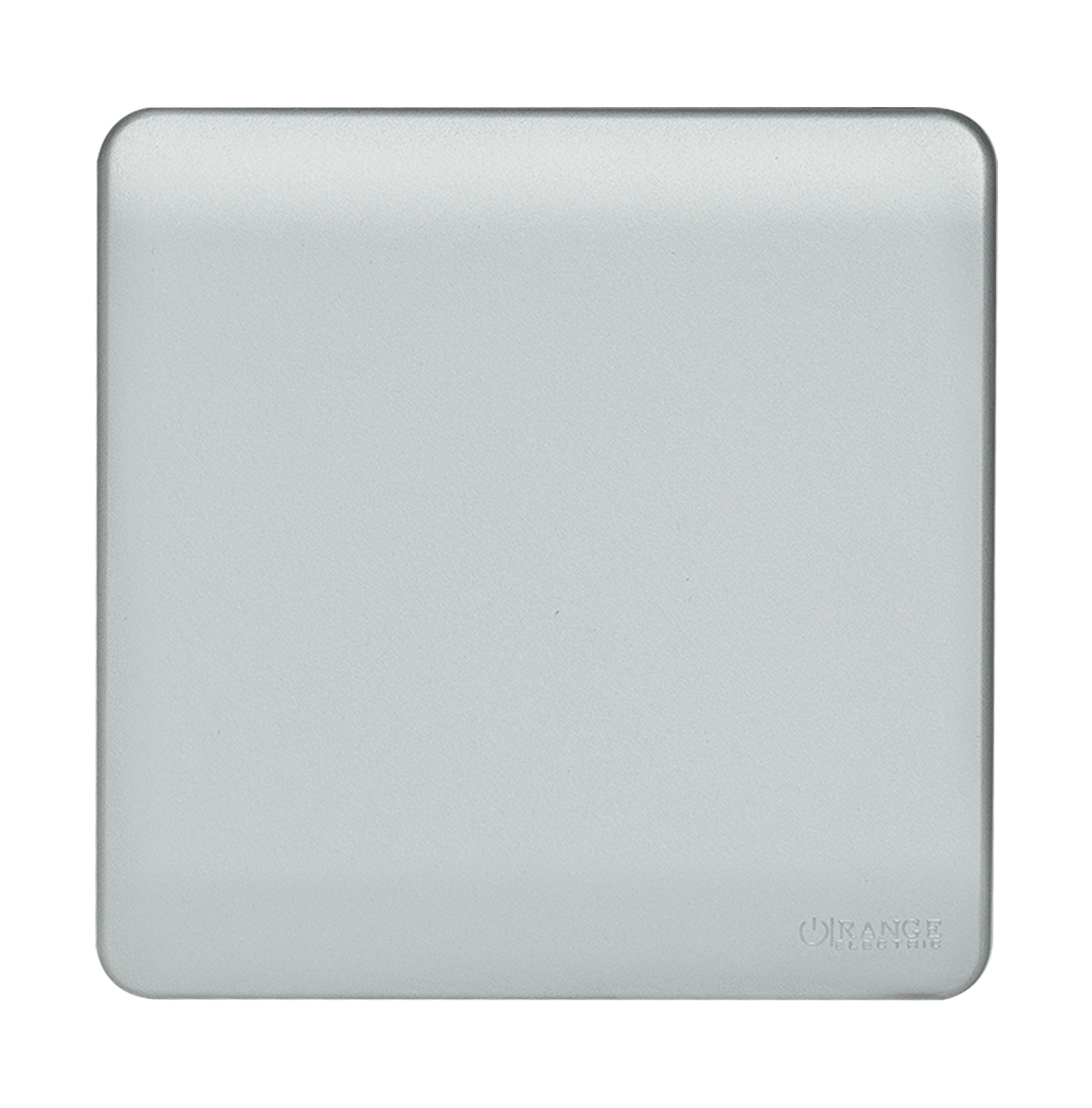 SCINTILLA Blank Plate with Removable Plug B/Matte with S/Matte Surround