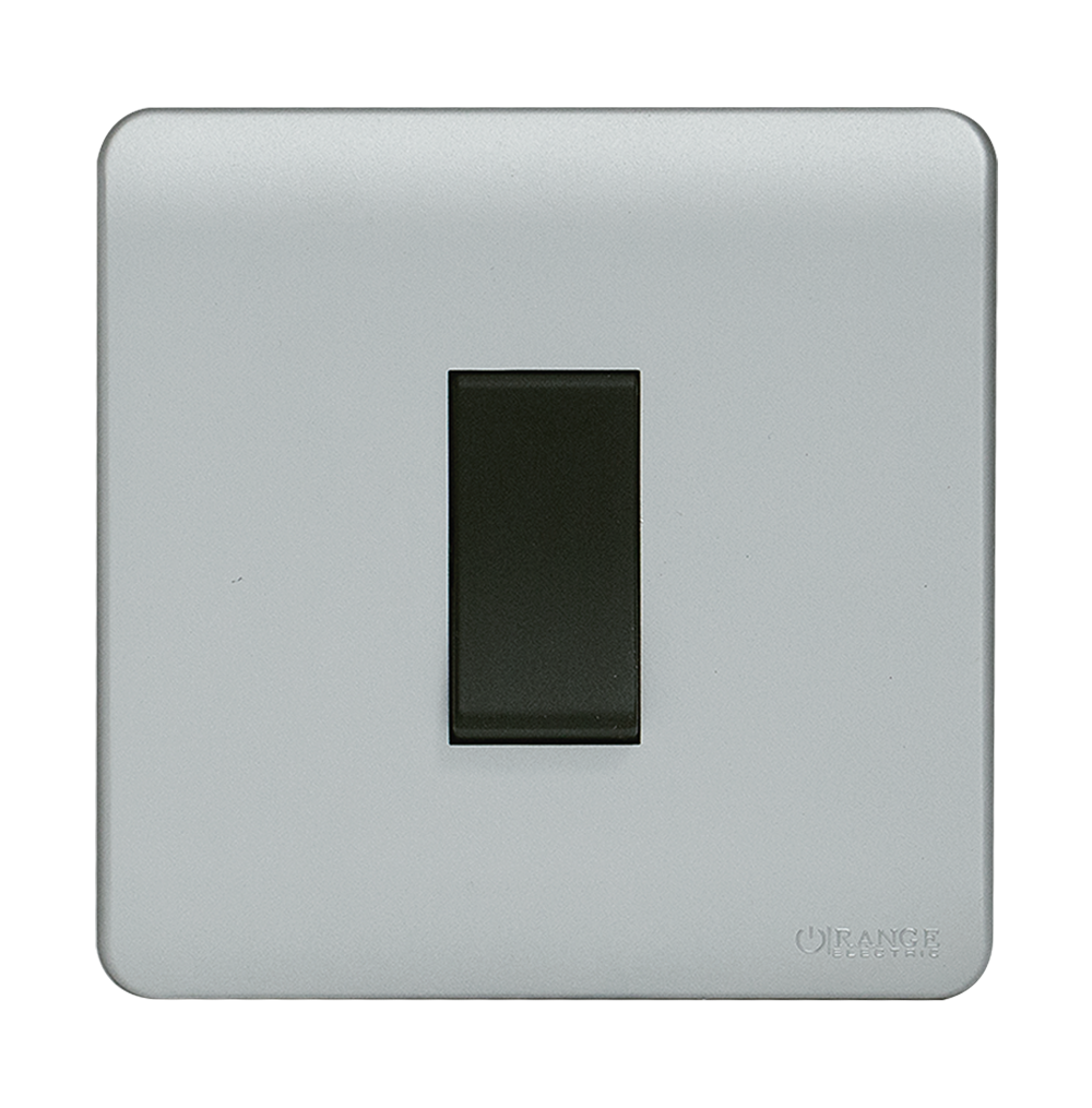 SCINTILLA 16Amp. 1Gang 2Way Switch B/Matte with S/Matte Surround