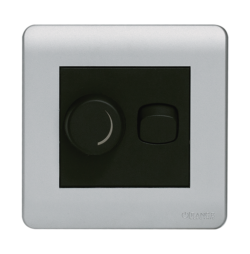 SCINTILLA 400Watt Light Dimmer Controller with Switch B/Matte with S/Matte Surround