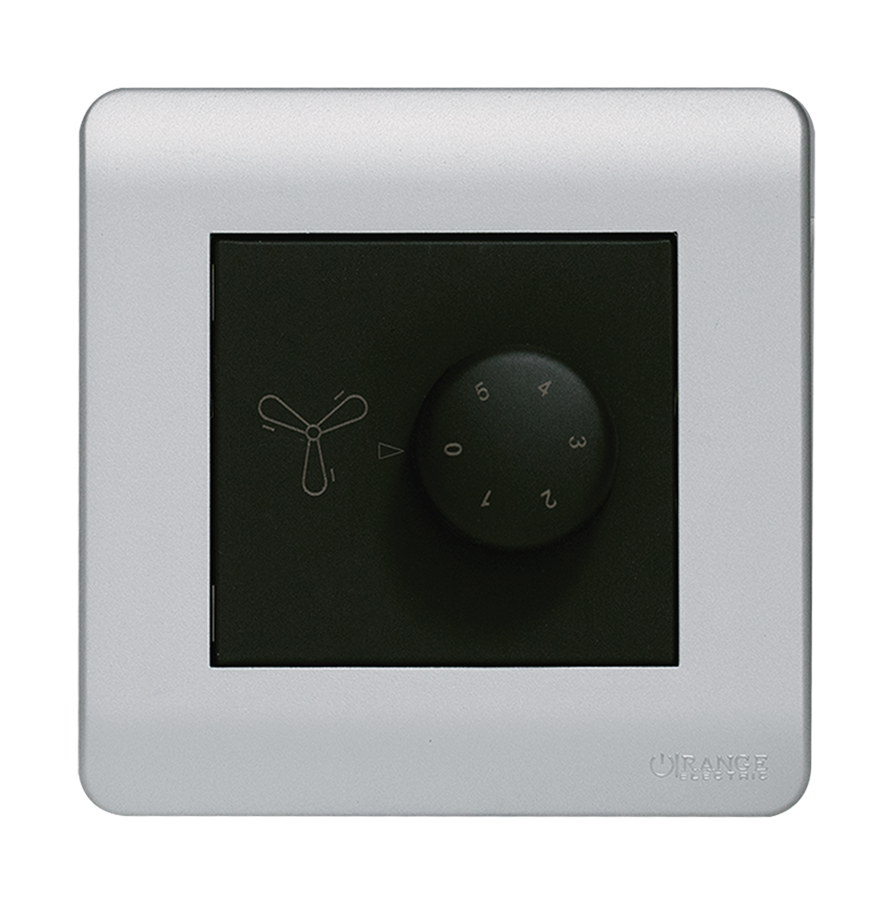 SCINTILLA 90Watt 5Step Humfree Fan Controller B/Matte with S/Matte Surround