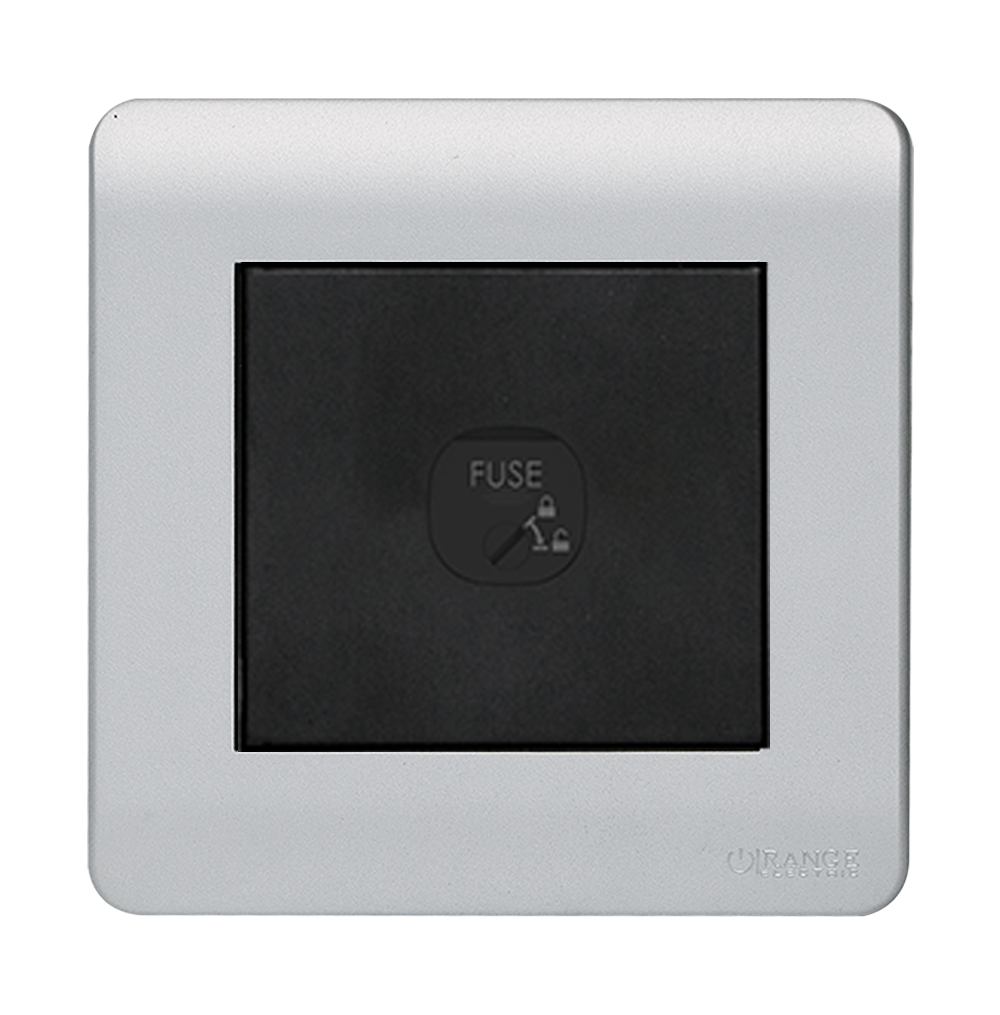 SCINTILLA 1Gang 13Amp. Fused Unit B/Matte with S/Matte Surround