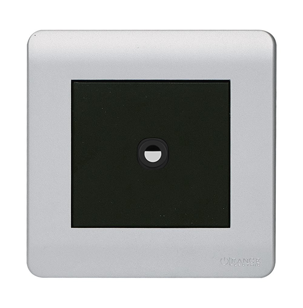 SCINTILLA 1Gang 25Amp Flex Outlet B/Matte with S/Matte Surround