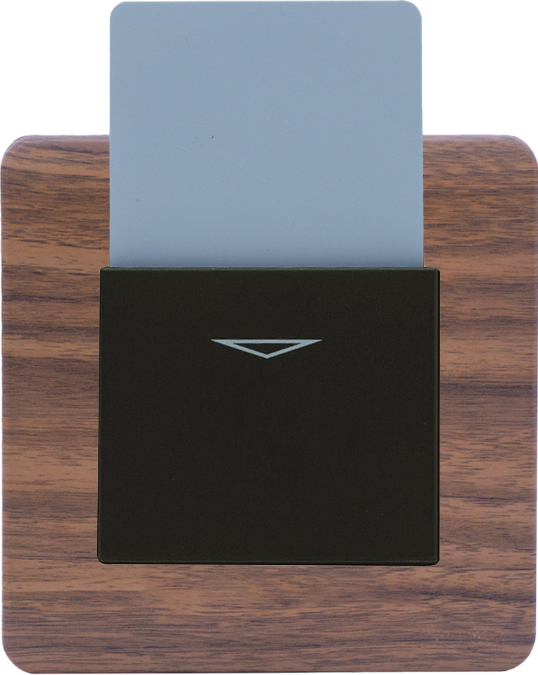 SCINTILLA 25Amp. Electronic Key Card Switch B/Matte with Kumbuk Surround