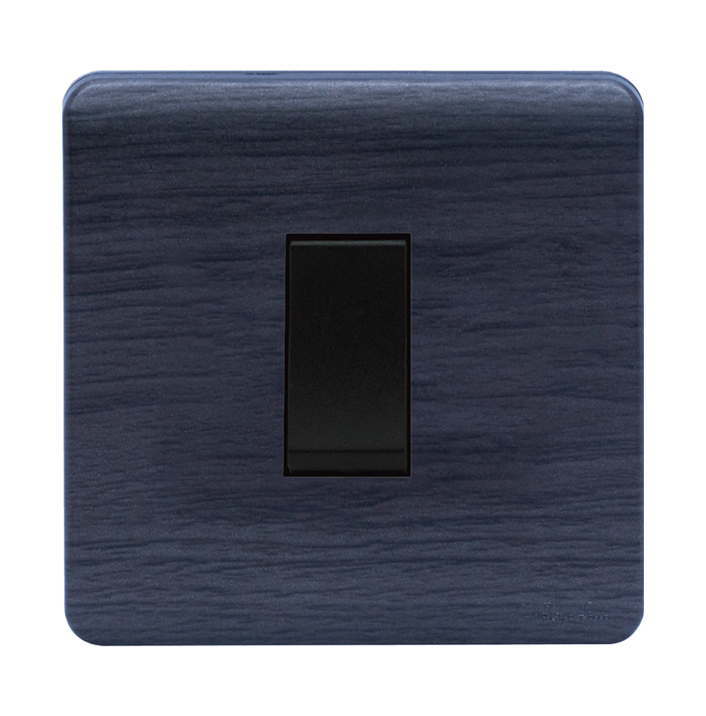 SCINTILLA 16Amp. 1Gang 2Way Switch B/Matte with Kaluwara Surround