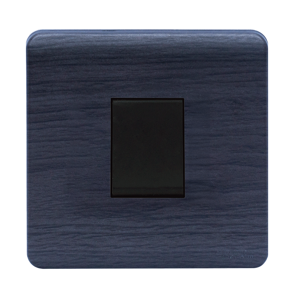 SCINTILLA 20Amp. Double Pole Switch B/Matte with Kaluwara Surround