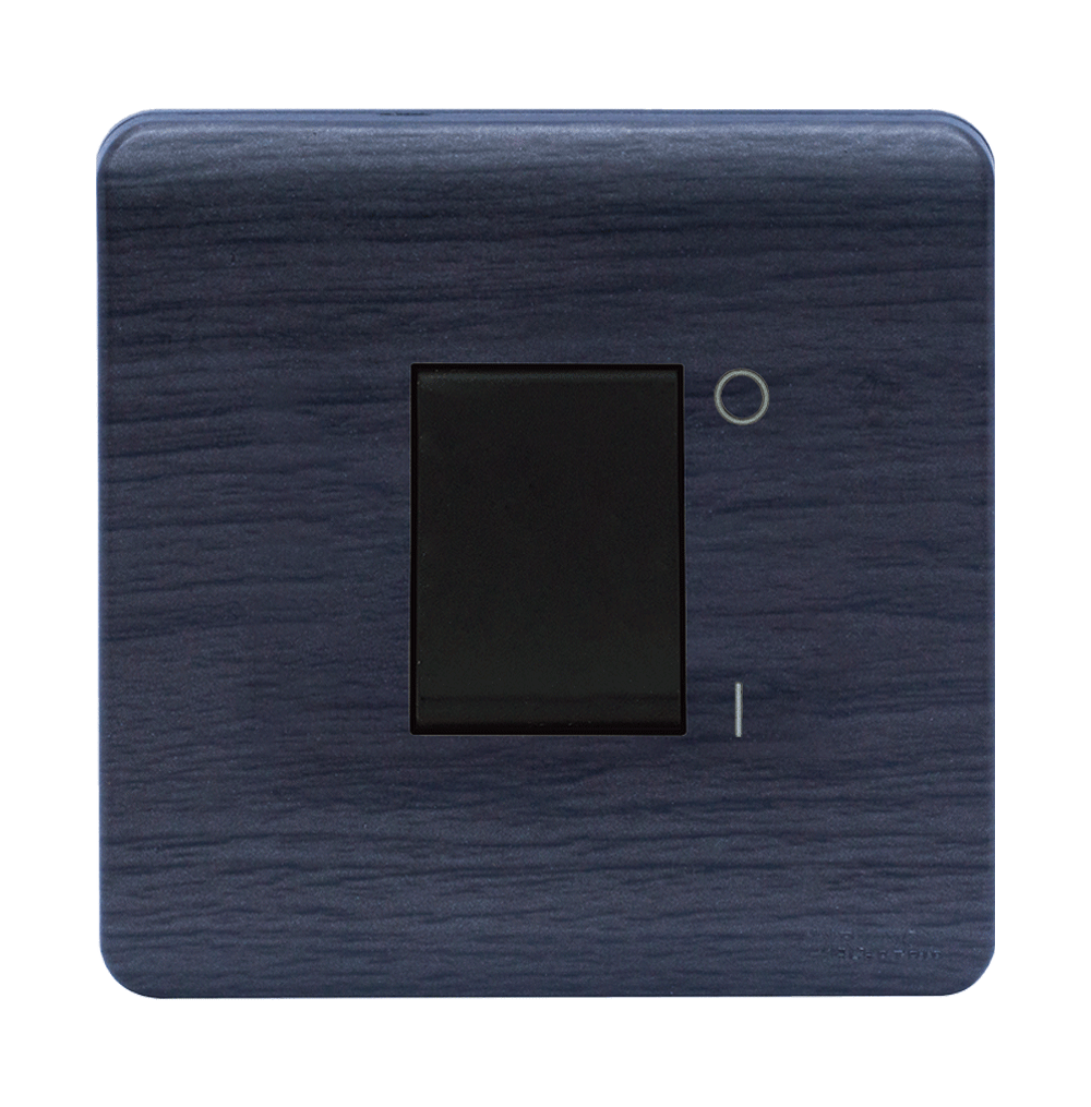 SCINTILLA 20Amp. Double Pole Switch with Indicator + Earth Bar B/Matte with Kaluwara Surround