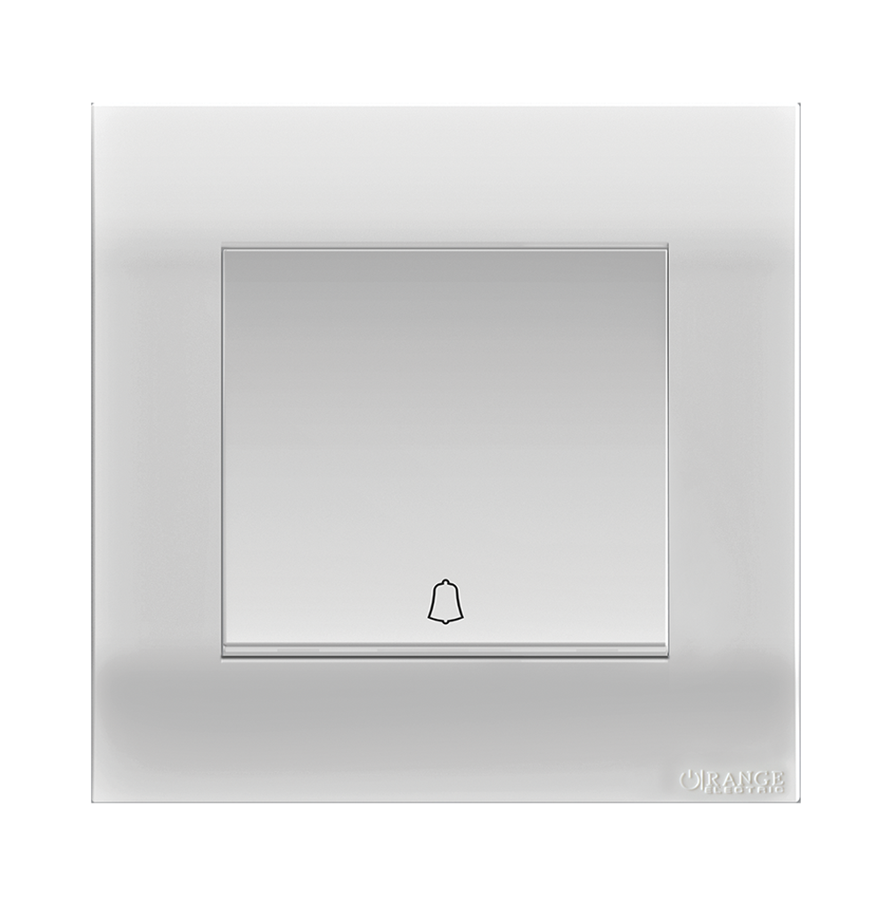 AKOYA 16Amp. 1Gang 2Way Bell Press Switch White with White Surround