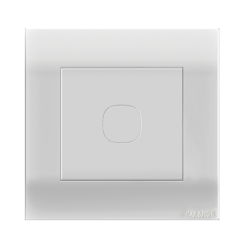 AKOYA Blank Plate with Removable Plug White with White Surround