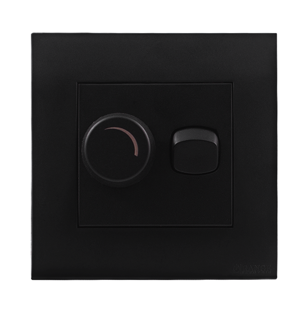 AKOYA 400Watt Light Dimmer Controller with Switch B/Matte with B/Matte Surround