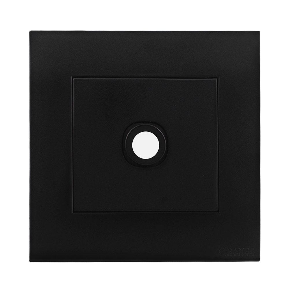 AKOYA 1Gang 25Amp Flex Outlet B/Matte with B/Matte Surround