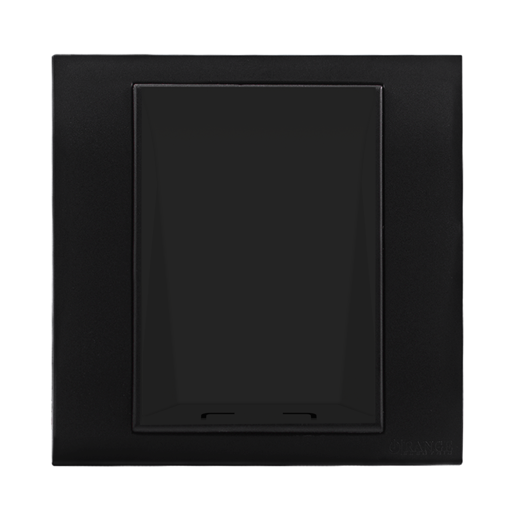 AKOYA 1Gang 45Amp Flex Outlet B/Matte with B/Matte Surround