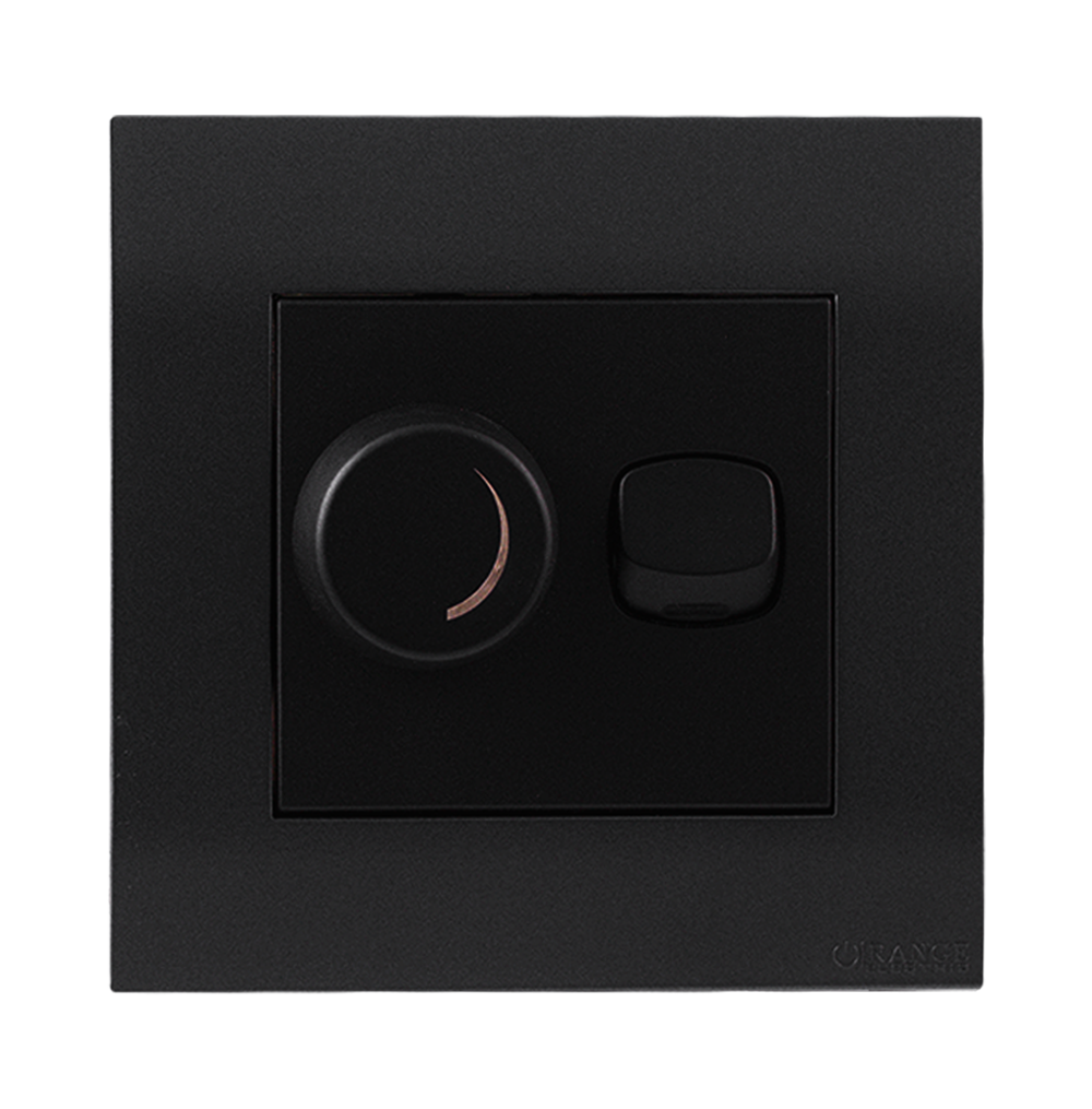 AKOYA 400Watt Light Dimmer Controller with Switch B/Matte with GM/Matte Surround