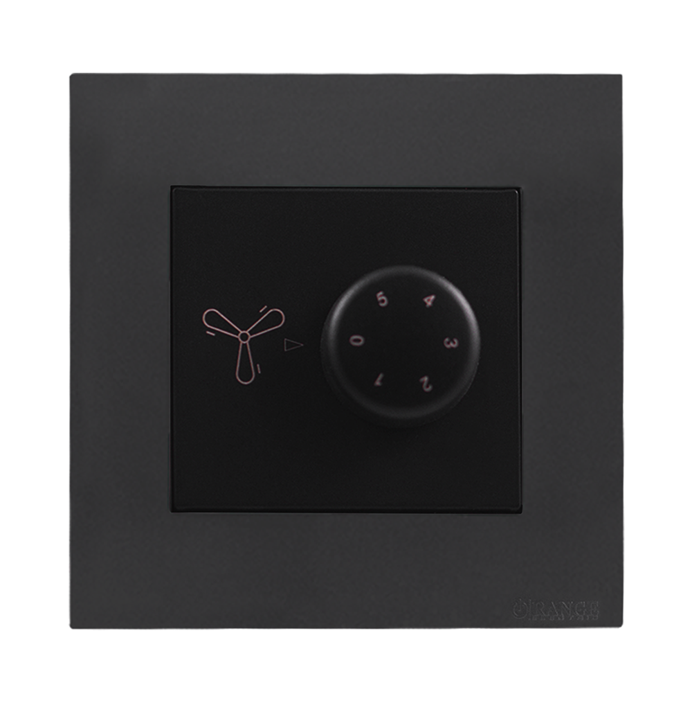 AKOYA 90Watt 5Step Humfree Fan Controller B/Matte with GM/Matte Surround